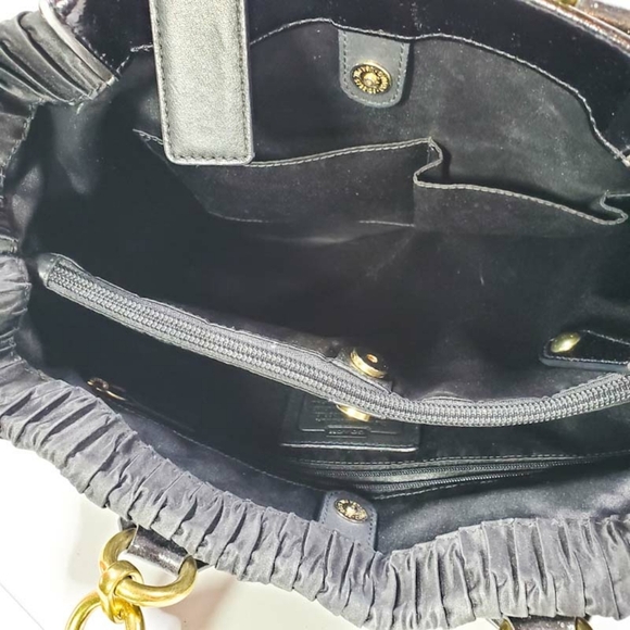 Coach Black Ashley Sateen Carryall Bag - Picture 8 of 11